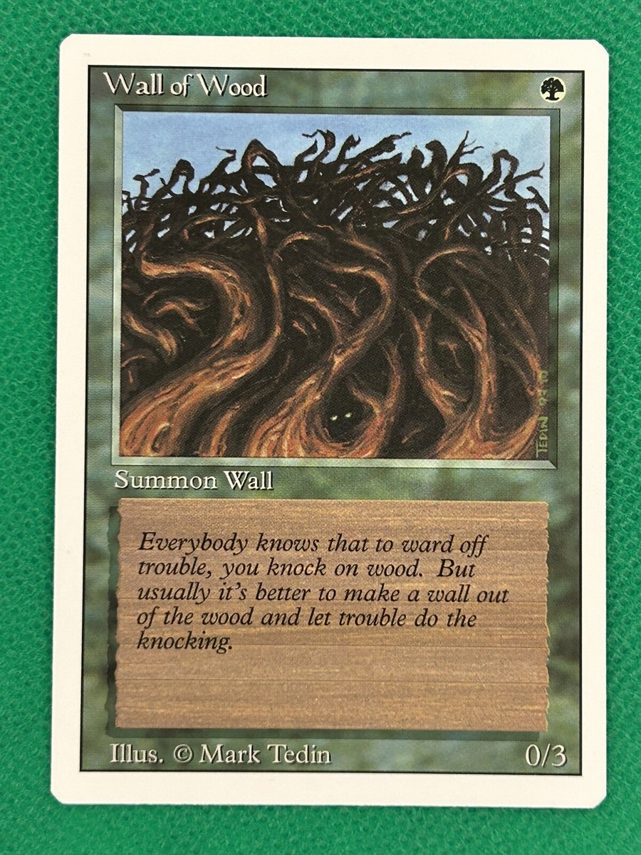 MTG / Magic: The Gathering - 3rd Edition Revised - Wall of Wood (x4) | eBay