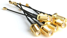 Hiletgo 5Pcs IPX IPEX-1 U.FL to SMA Female Pigtail Antenna Wi-Fi Coaxial Low