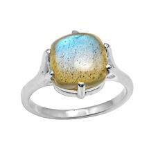 Labradorite Gemstone Ring Solid 925 Sterling Silver Gift For Her Anniversary