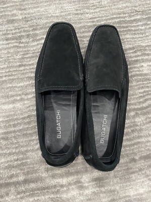Bugatchi Men’s Black Leather Loafer Slip On Dress Shoe Size 11 Made in Italy Bugatchi Men main image 2