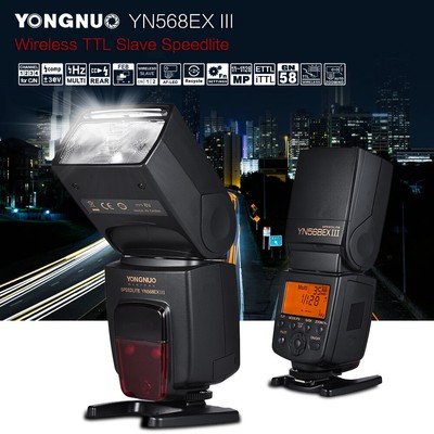YONGNUO YN568EX III  TTL Slave  Speedlite GN58 1/8000 s HSS F8I3