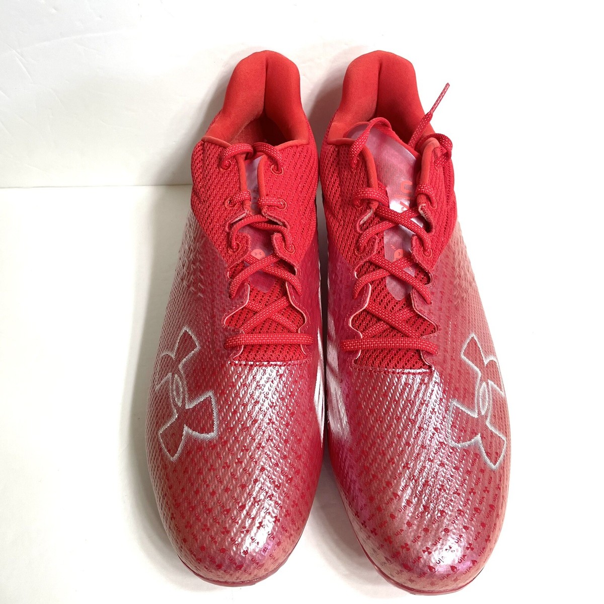 Under Armour Blur Smoke MC Red Football Cleats Size 15  display picture 1