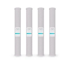 20" x 2.5" CTO Carbon Block Water Filter 5 micron, Whole House Cartridges 4 Pack