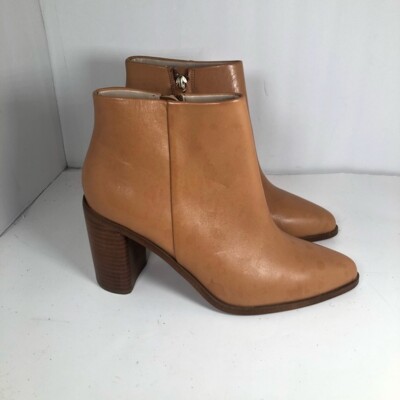 Mango Women's Boots Leather Ladies Ankle Booties Shoes Brown Size Euro  38/US