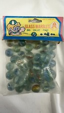 Vintage Glass Marbles Big Value Pack Taiwan NIP