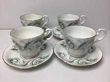 Royal Standard Garland 4 x Demitasse / Small Coffee Cups & Saucers Superb Condit