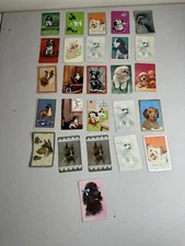 Vintage COLLECTION OF 26 Cute  DOGS SINGLE / SWAP PLAYING CARDS Jokers
