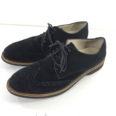 Cole Haan Black Suede Wingtip Men display picture 3
