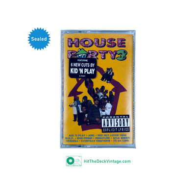 House Party 3 Soundtrack Cassette Tape (1994) w/ Hype Sticker Kid 'N Play SEALED