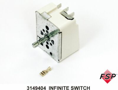 Whirlpool OEM Infinite Switch WPW10391743 – Genuine Range Oven Replacement Part