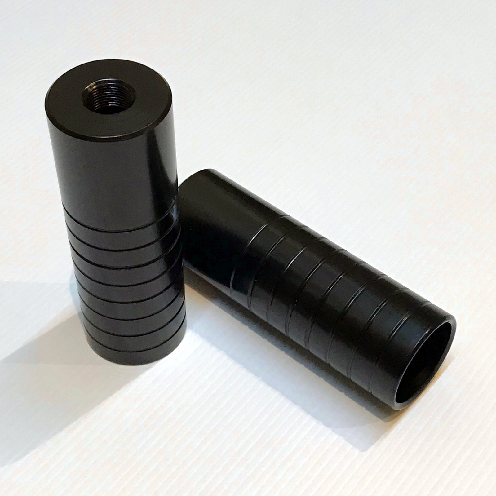 Threaded Steel BMX Stunt Pegs (14mm M14) —AUS STOCK— Bike Bicycle Peg Black