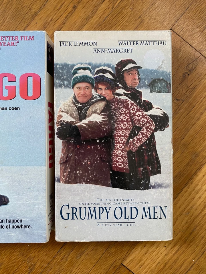 LOT (3) Vintage 1980s-1990s Comedy Drama VHS Collection Fargo - Grumpy Old Men Foto 4 de 4