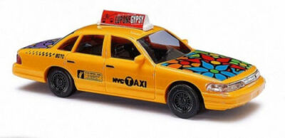 Busch 49030 NYC Taxi Crown Victoria HO 1:87 Scale ''Flower Power''  