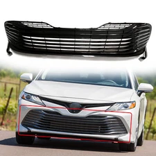 For 2018 2019 2020 Toyota Camry LE XLE Front Bumper Lower Black Grille Grill