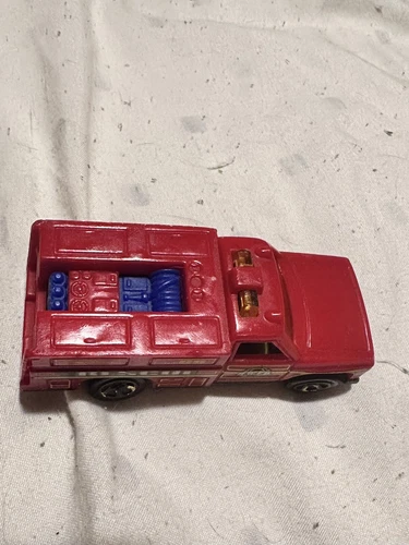 Vintage 1974 HOT WHEELS RESCUE UNIT Emergency Vehicle Fire Truck #68 - Loose