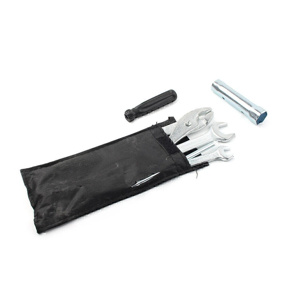 Kit de herramientas de llave inglesa de bujía para motocicleta con bolsillo de almacenamiento Foto 2 de 4