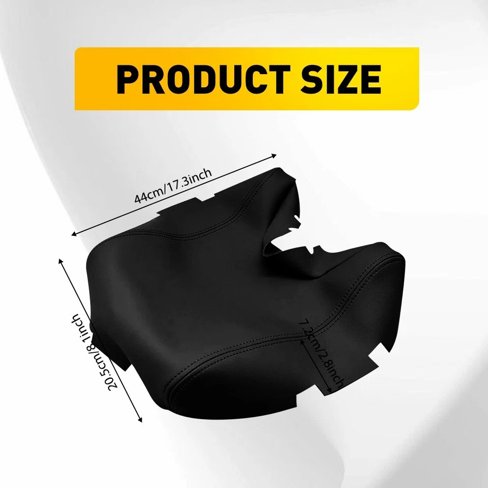 Se adapta a Acura TL 2009 2010-2014 negro cuero real consola central tapa reposabrazos cubierta Foto 3 de 4