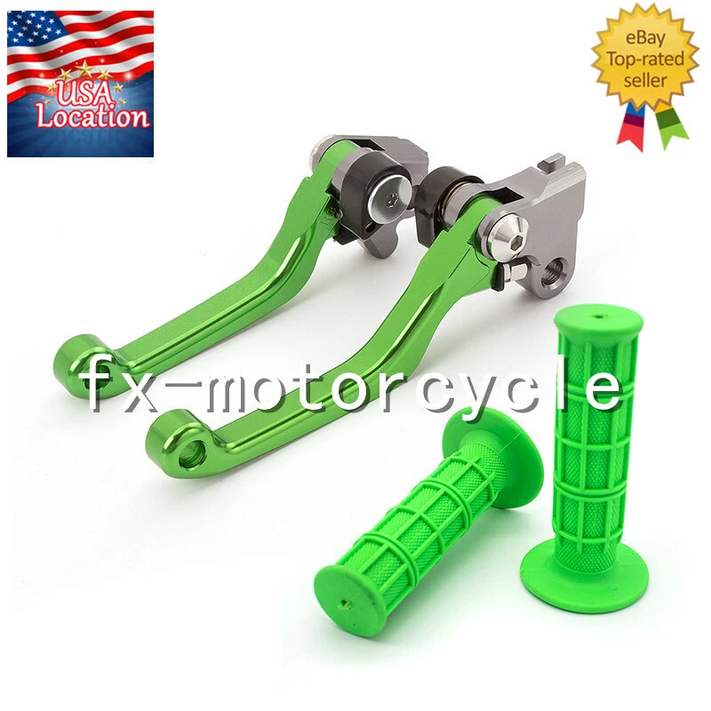 Para Kawasaki KX65 2000-2023 KX85 2001-2022 2023 Palancas de embrague de freno Empuñaduras Manija Foto 2 de 4