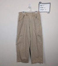 Vintage Y2K 5-7-9 Baggy Khaki Cargo Pants Size 5 - Grunge Gorpcore Granola Girl