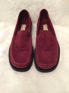 maroon loafers womens