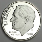2010-S Silver Proof Dime - 90% Silver - (UNC) KM#195b - D10SS