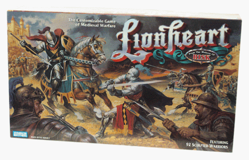 parker brothers lionheart medieval warfare board game factory l1 ebay