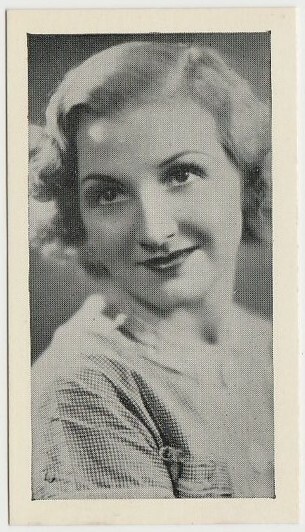 Iris March 1938 Hill Famous Film Stars Tobacco Card #5 - Arabic Text Back