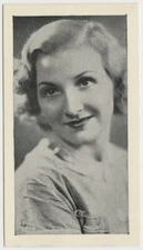 Iris March 1938 Hill Famous Film Stars Tobacco Card #5 - Arabic Text Back