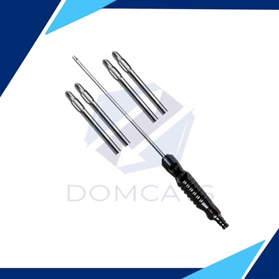 Liposuction Fat putting Tool Fixed Black & Black Handle With Single Basket