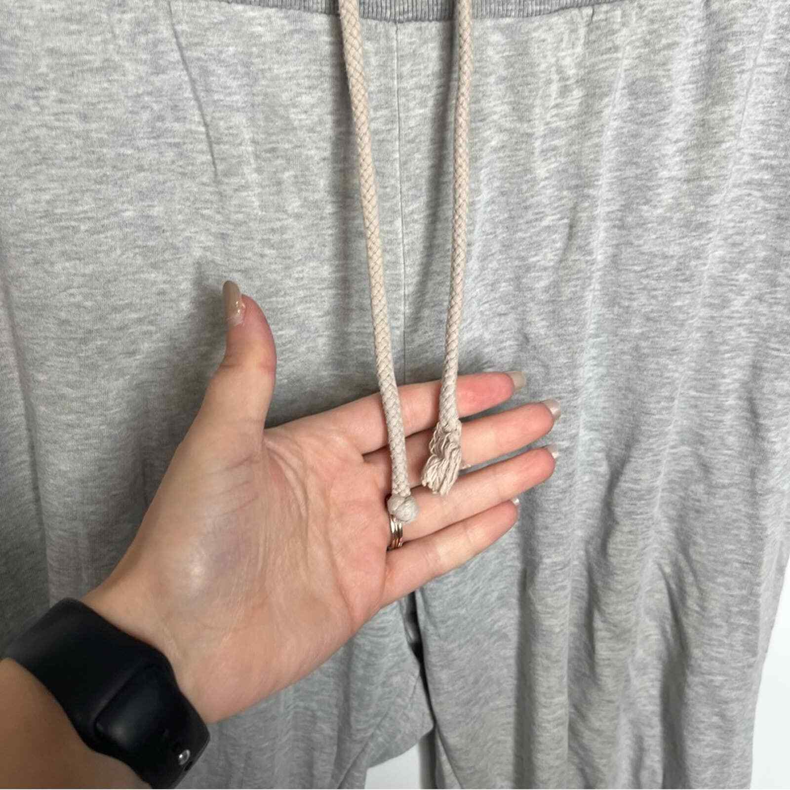 Rivet & Thread Heathered Grey Drawstring Jogger S… - image 4