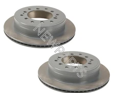 Pair Set of Rear Left & Right Vented Disc Brake Rotors for Genuine Toyota Lexus
