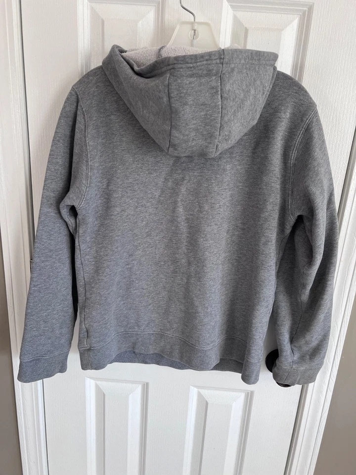 Moletom com capuz CARHARTT Big Kids cinza/laranja algodão tamanho G (14/16) - Imagem 2 de 2