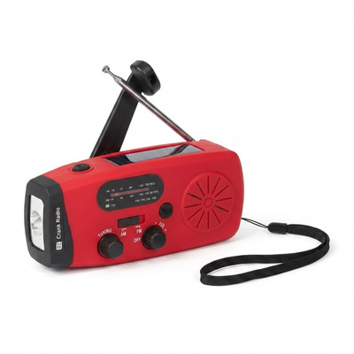 Notfall Kurbelradio Solar 4000mAh Powerbank Akku Taschenlampe SOS Solarradio