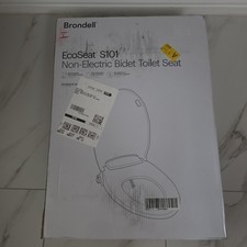 Brondell Ecoseat S101 Non Electric Bidet Toilet Seat Round White Dual Nozzle