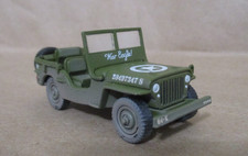 Johnny Lightning Wwii Willys Mb Army Jeep War Eagle Green 164 Rubber Tires