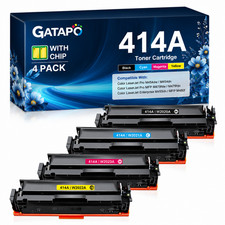 414A Toner Cartridges w2020a BCMY, 4 Pack  with chips compatible for M454dw