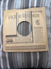  202 VICTOR Record Sleeve Only 78 Rpm 10 Inch 1938 AS IS 