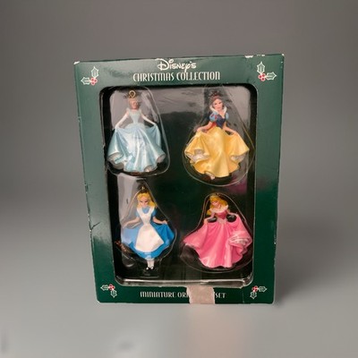 4pc Disney Mini Princess Christmas Tree Ornaments Disney Princess Ornaments