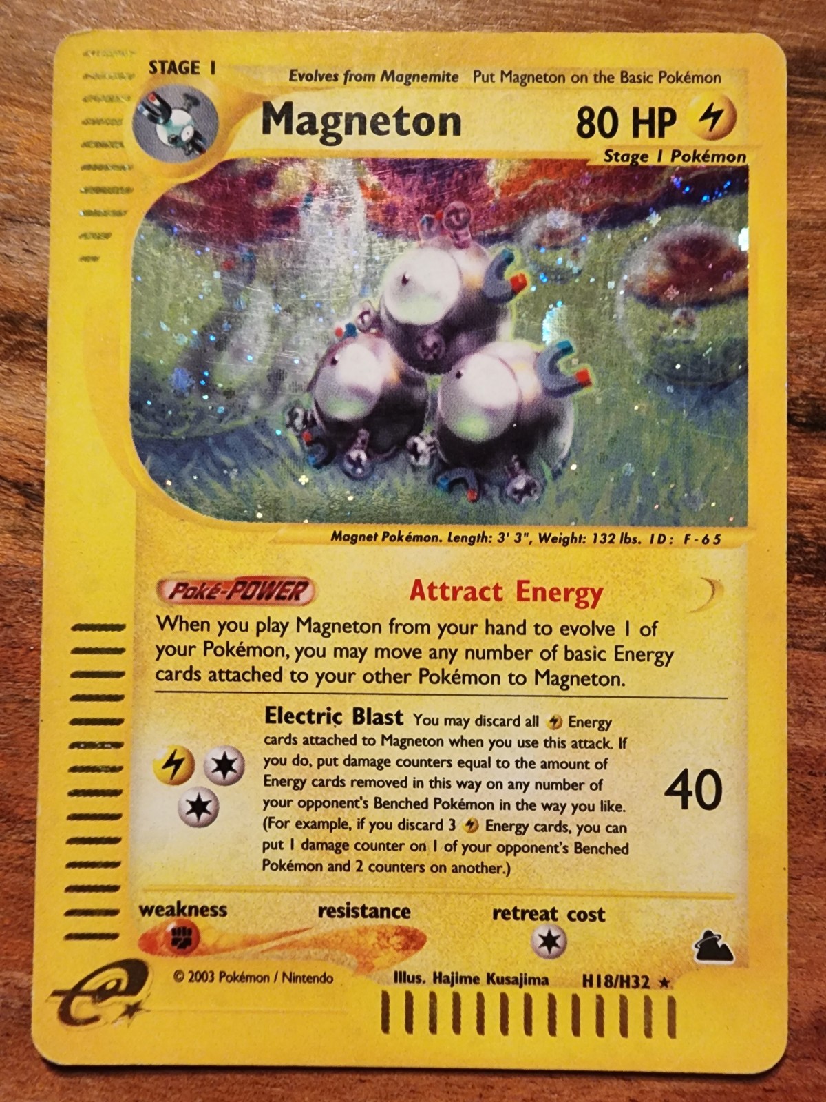 Magneton - H18/H32 - Pokemon Skyridge Holo Rare Card HP