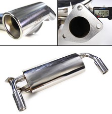 T-304 STAINLESS STEEL EXHAUST BOX FOR MG MGF MK2 TF160 115 120/135 1.8i VVC 16V