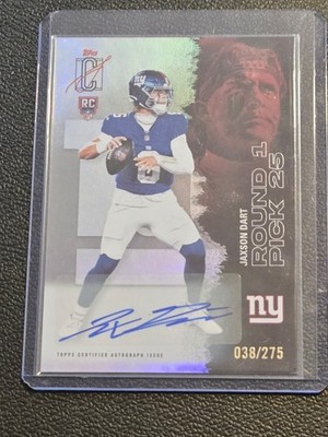 2025 Topps Signature Class #106 Jaxson Dart Autographs Silver #/275