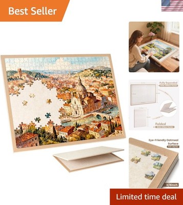 Jigsaw Puzzle Board for 1000 Pieces, Foldable Puzzle Board, 31.5'' x 24'' Felt ...