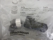 Belden Hirschmann 933174-100 250V PG9 R Angle Cable Socket 4P Female - Lot of 5