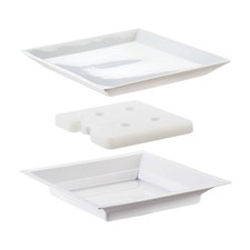 Cal-Mil CalMil 3063 11 in White Cold Concept Plate Set