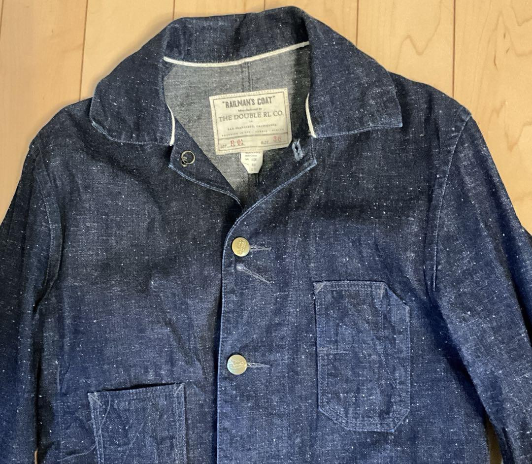 Rrl Denim Coverall Railman'S Coat Size 36 Made In The Usa _# Rrl Denim Coverall Railman'S Coat Size 36 Made In The Usa _#