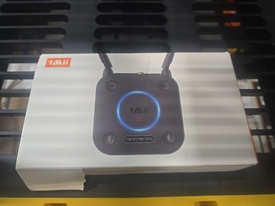 1Mii B06TX Bluetooth 5.2 Transmitter TV Adapter aptX Low Latency Plug & Play