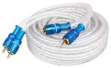 Rockville MRCA25 25 Foot Twisted Pair Marine RCA Cable 100 Copper, Split Pin