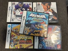 Nintendo DS Game Cases Only Lot Of 5 Empty Cases Most With Manuals/instructions
