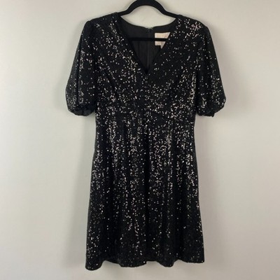 slim fit dress slacks Clarabell | Black Sequin Bandeau Structured Mini Dress main image 0
