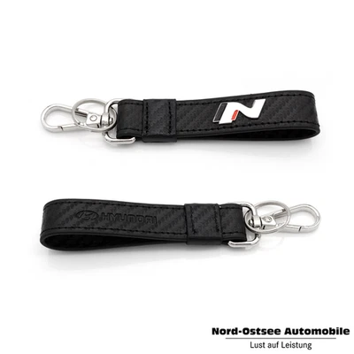 Original Hyundai N SchlüsselAnhänger NEU Carbonoptik Anhänger schwarz HMD00543